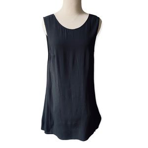 Reformation Asymmetrical Sleeveless Mini Dress Low Back Women Size Medium Black